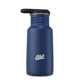 Esbit Drinking Bottle Pictor | Stainless Steel | BPA | Silver & Blue | 0,75L & more | School, Water, Sport, Yoga