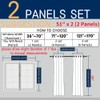 Amidoudou 1 Pair European Luxury Embroidered Curtains for Living Room