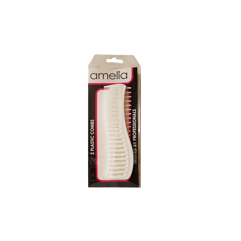 Amelia Beauty Products Peine desenredante Amelia Beauty de plástico blanco