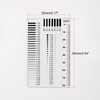 HARFINGTON High Precision SEC Size Estimation Chart 80mm Covered Transparency