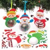 Baker Ross Christmas Characters Sequin Decoration Set (3 Pieces) for