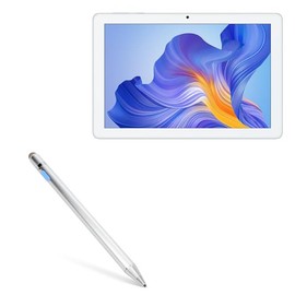 BoxWave Stylus Pen Compatible with Honor Pad X8 Lite - AccuPoint Active Stylus, Electronic Stylus with Ultra Fine Tip - Metallic Silver