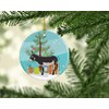 Caroline's Treasures American Mammoth Jack Donkey Christmas Ceramic Ornament, 3
