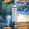 Emphira Rain Gauge Outdoor Professional Long Term Rain Gauge Mounting