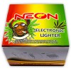 NEON Rasta Neon Electronic Disposable Lighters, Wholesale Pack of 50-
