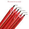 6pcs Waterproof Eyebrow Pencil Pull Cord Peel-off Microblading Brow Pencil