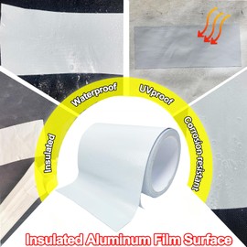 KAIHENG Waterproof Repair Tape for Awning, 5IN x 20FT Outdoor Canvas Tarp Repair Tape, Tent, Boat Covers, Canopy, Sail Tape, Tear Repair Patch Kit, Heavy Duty UVproof, White