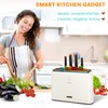 Etespie Smart Cutting Board and Knife Set,Self Cleaning Cutting Board