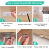 LABOREDUCER LED Dimmable Under Cabinet Lighting Plug in,10 Pack Linkable