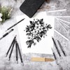 Kosiz 18 Pcs Charcoal Drawing Set Sketch Kit Black Charcoal
