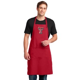 Broad Bay Large Texas Tech Mens Apron or Womens Aprons - Stain Resistant Fabric
