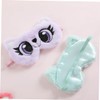 Mikinona Plush Cartoon Eye Pattern Eye Mask for Travel Home