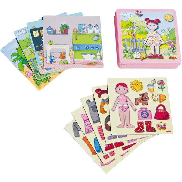 HABA Dress-up Doll Lilli Magnetic Game Box - 54 Magnet