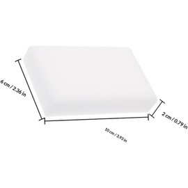 BESTOYARD Tablero de Esponja 12 Bloques Blancos 3.93x2.36x0.78 in Esponja de Textura Suave para Manualidades y proyectos DIY en Interiores de automóvil y hogar