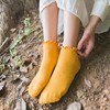 UTTPLL Womens-Ruffle-Turn-Cuff-Casual-Lettuce Socks Lovely Double Needle Ankle Boot Socks Athletic