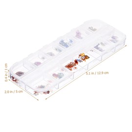 FOMIYES Nail Art Accessories Maple Leaf Flower Charms Wood Pulp Nail Flakes 1 Set Decor