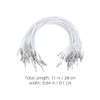 Operitacx 150Pcs Elastic Barbed Cords with Metal Ends, Stretch Loop