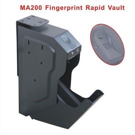 Mounted Gun Safe, Biometric Pistol Safe Fingerprint Quick Handgun Safe Gun Safe Box,for Nightstand Wall Mount Bedside Desk Vehicle Bed
