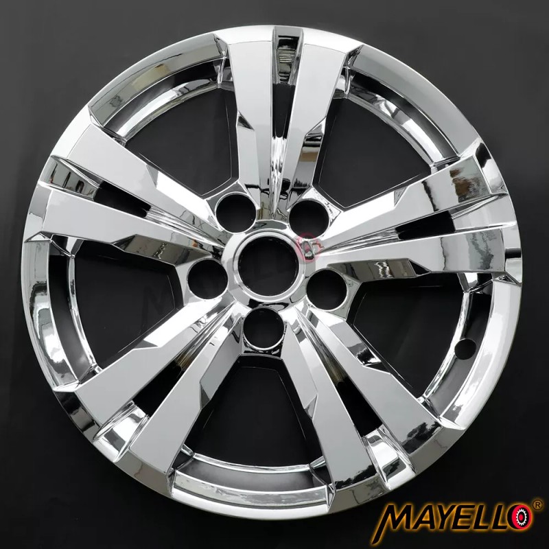 Unbranded Set of Four 17" Chrome ABS Wheel Skin Covers