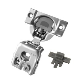 Berta 10 Pack, 1-5/16 inch Overlay 90 Degree Restricted Opening Angle Soft Closing 6-Ways 3-Cam Adjustment Concealed Face Frame Kitchen Cabinet Door Hinges with Screws (1 5/16" Overlay, 10 Pieces)