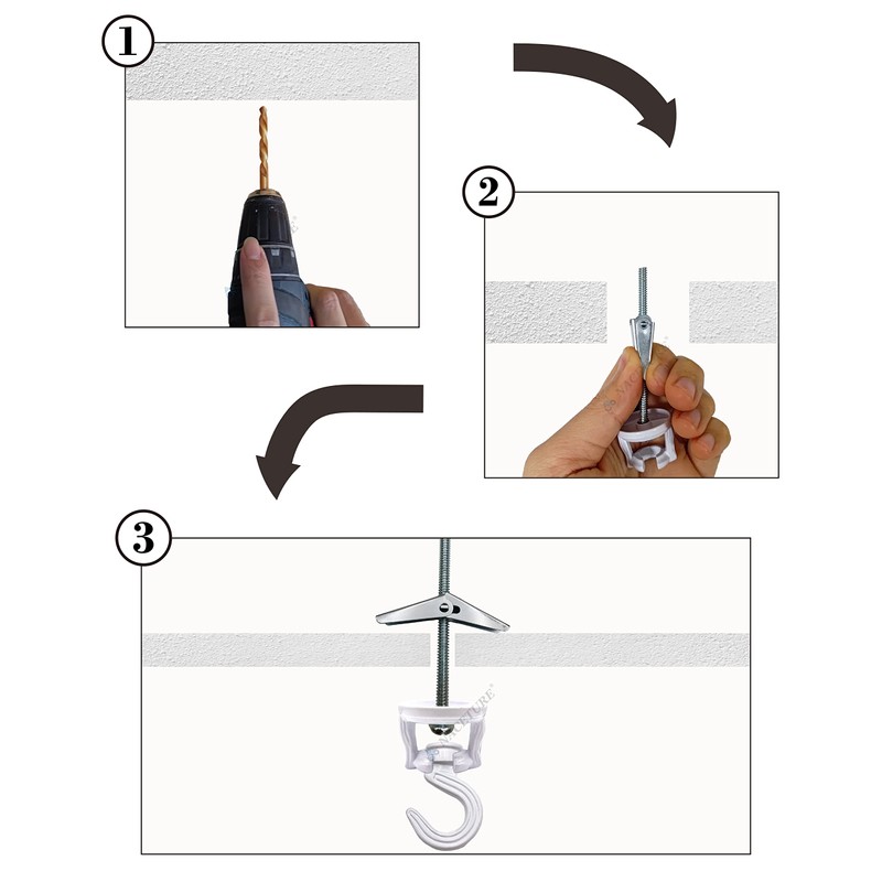 Swivel Swag Hooks for Ceiling Hanging - Ceiling Hooks for