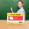 School Smart Unruled Index Cards, 4 x 6 Inches, White,