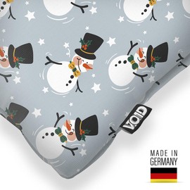 VOID Snowman Christmas Winter Cushion Cover Polyester Christmas Decoration Winter Outdoor Decoration Cushion Size: 50 x 50 cm