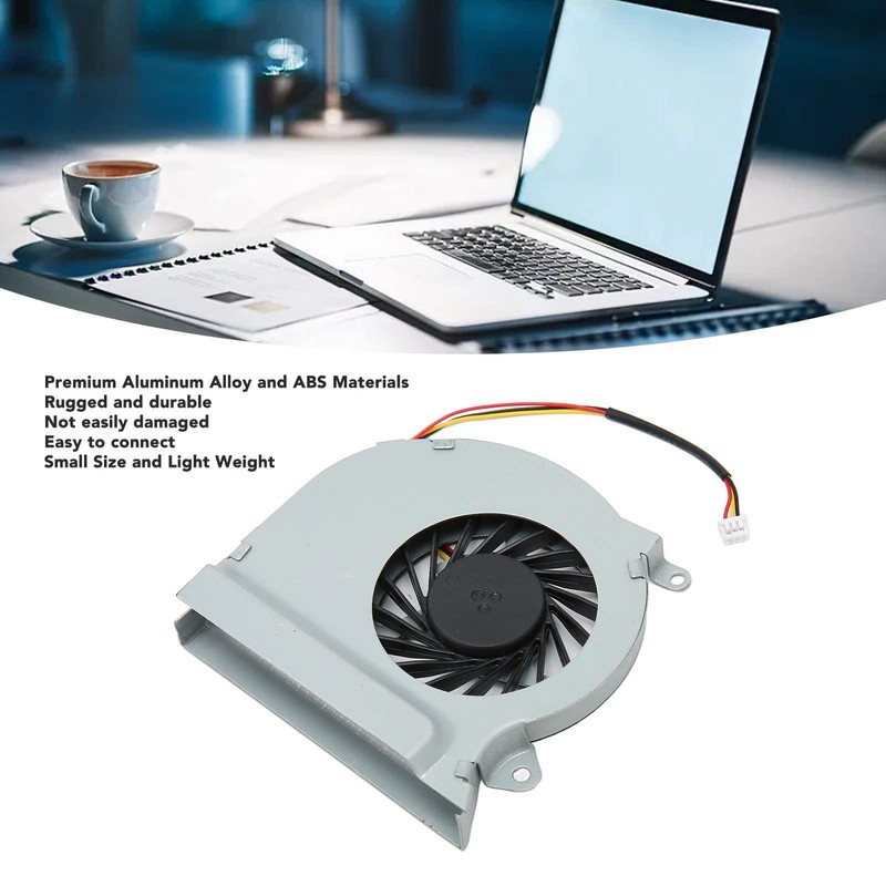 Laptop Cooling Fan Replacement, CPU Fan with 3 Pin Connector,