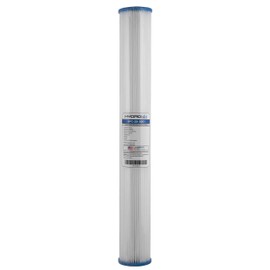 Hydronix SPC-25-2001 Universal Whole House Sediment Pleated Water Filter, Washable and Reusable, 2.5" x 20" - 1 Micron