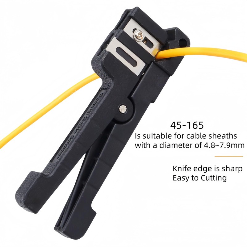 TXWTXPJ-2Pack Fiber Optic Cutter Tool Coaxial Cable Stripper Fiber Optical
