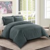 Imperial Rooms Single Duvet Cover Set Reversible Stripes Satin Bedding