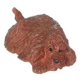 Melody Jane Dolls House Red Cocker Spaniel Lying Down 1:24 Scale Half Inch Pet Dog Animal