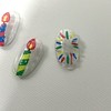 ˡᴬᴺᵀᶤˡ [Swa Stone] HBD Drawing Handmade Nail Tips - Short