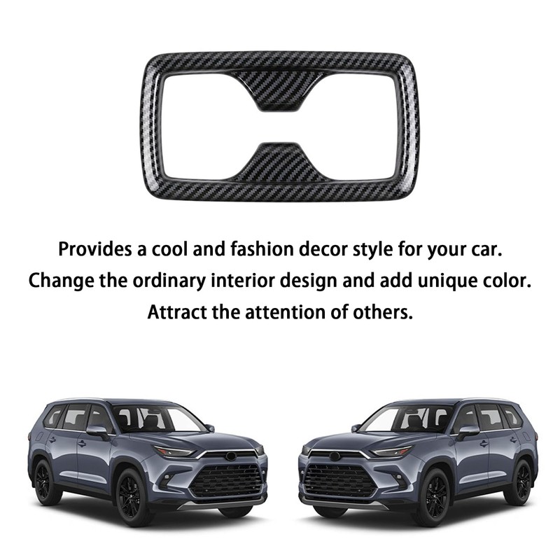 Hyorabyn Carbon Fiber Pattern Center Console Car Accessories for Toyota