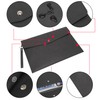 Wonderpool A4 Faux Leather Envelope Documents Multifunction Folders Stationery Bag