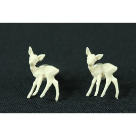 Deer Bambi Fawn Deer Stud Earrings Christmas Mini Bling White Connector