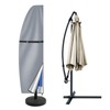 Teynewer Parasol Cover Waterproof, Cantilever Parasol Protective Cover with Telescopic