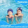 Gabotrie 4 PCS Kids Swim Caps, Cloth Fabric Swimming Caps,