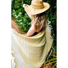 Laguna Beach Textile Co. Toallas turcas suaves (amarillo)