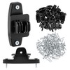 QWORK Electric Fence Insulators, 100 Pcs Wood Post Claw Insulators