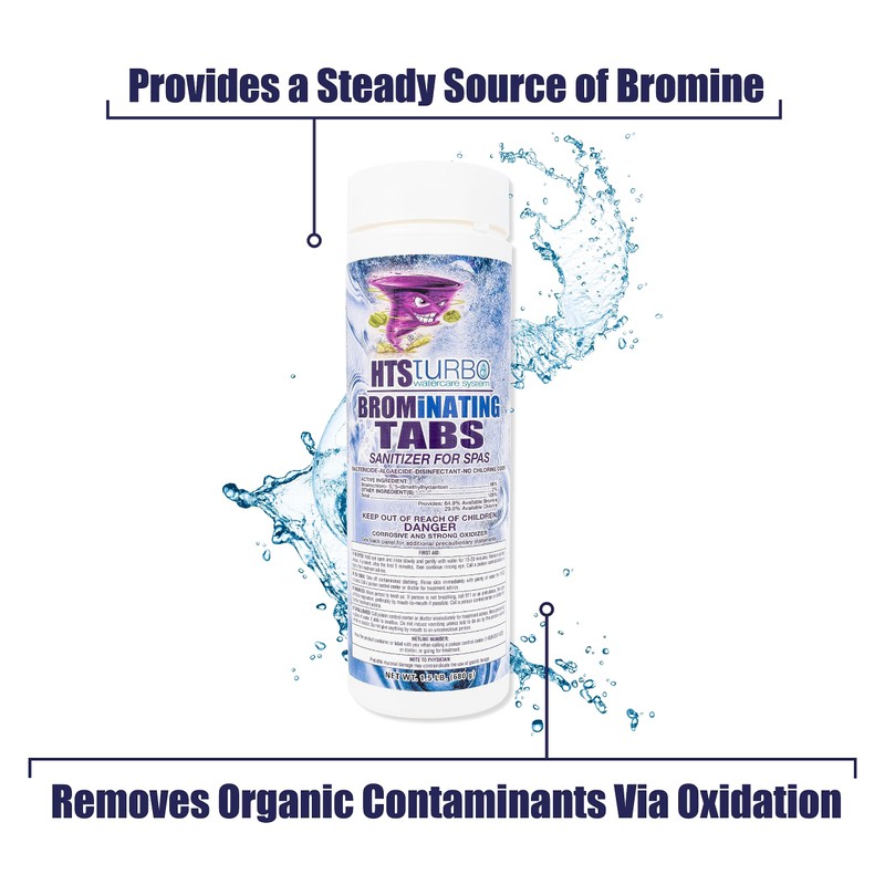 HTS Turbo Bromine Tablets for Spa Hot Tub – 1.5