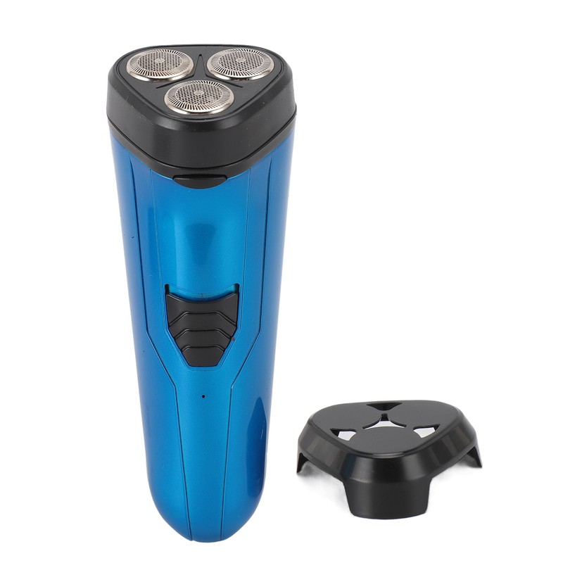 Electric Beard Trimmer 3 Floating Heads Rechargeable Precise Cutting Cordless