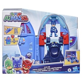 PJ Masks 2-in-1 HQ Playset, Headquarters And Rocket Preschool Toy For Kids Ages