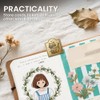 ANATTASOUL Black Cat with Knife Travel Journal Clip for DIY