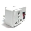 Norstar Universal Plug Adapter with Power Switch for UK Outlets,