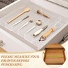 Teenyyou 1 Pack Expandable Kitchen Drawer Organizer Clear Acrylic Utensil