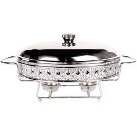 jinsongdafa Casserole Dish 11.5" x 8" Glass Baking Dish with Stainless steel Lid and rack, Silver oval 2 Qt Baking Pan For Casserole & Lasagna, Microwave Dishwasher Freezer Oven Safe