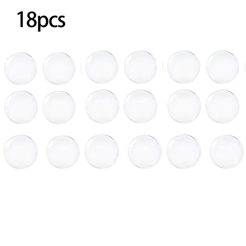 Clear Door Knob Wall Protectors – 40×8mm Bumper Pads for