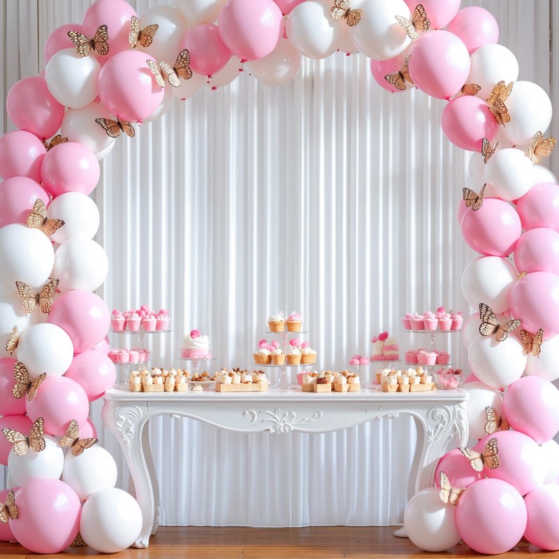 10 x 8FT White Backdrop Curtains for Wedding Drapes for