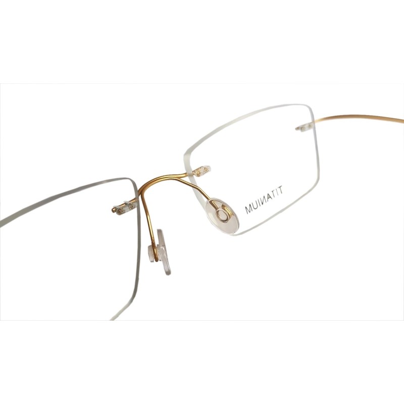 Circleperson Rimless Titanium Eyeglass frames Men Hingeless Light weight 55-18-140,